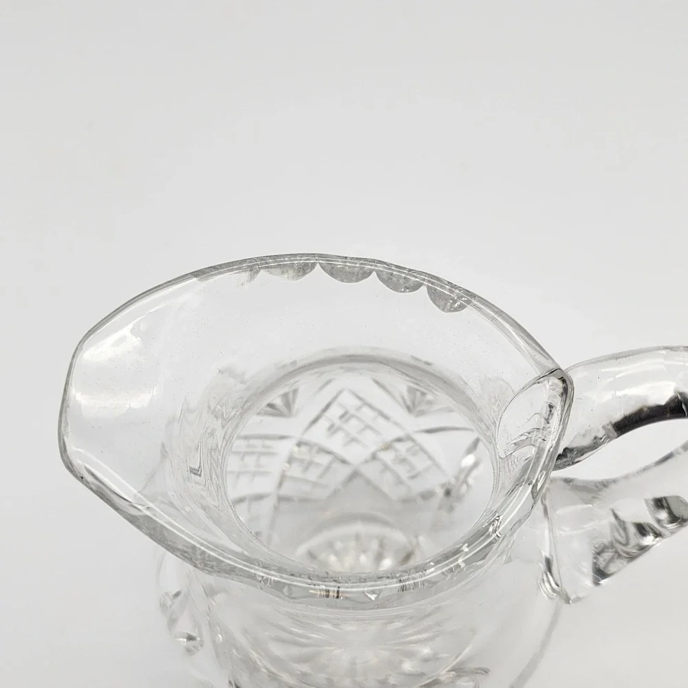 Crystal Glass Creamer Pitcher 4
